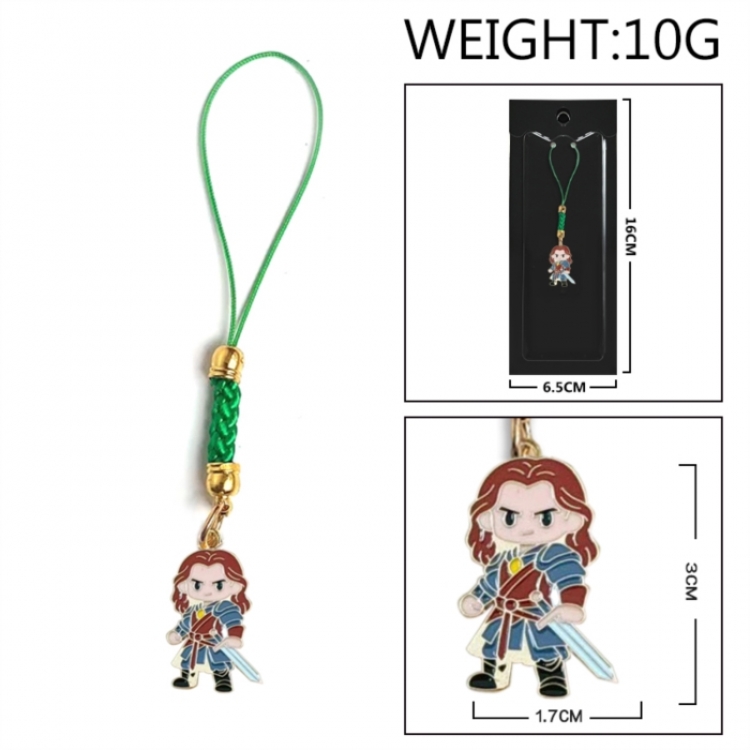 The Lord of the Rings Anime peripheral colorful drip oil alloy machine rope pendant price for 5 pcs