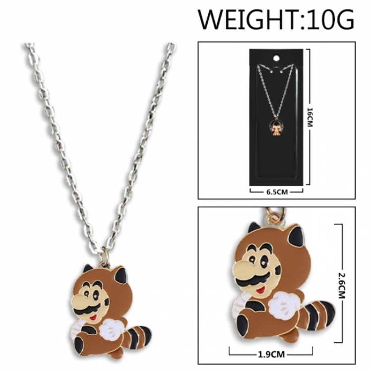 Super Mario Anime peripheral colorful drip oil alloy necklace price for 5 pcs