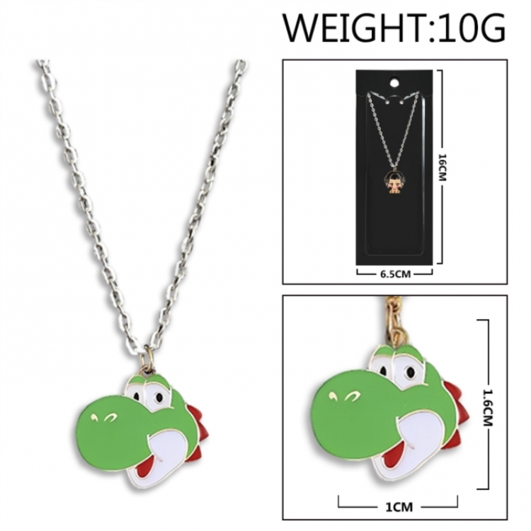 Super Mario Anime peripheral colorful drip oil alloy necklace price for 5 pcs