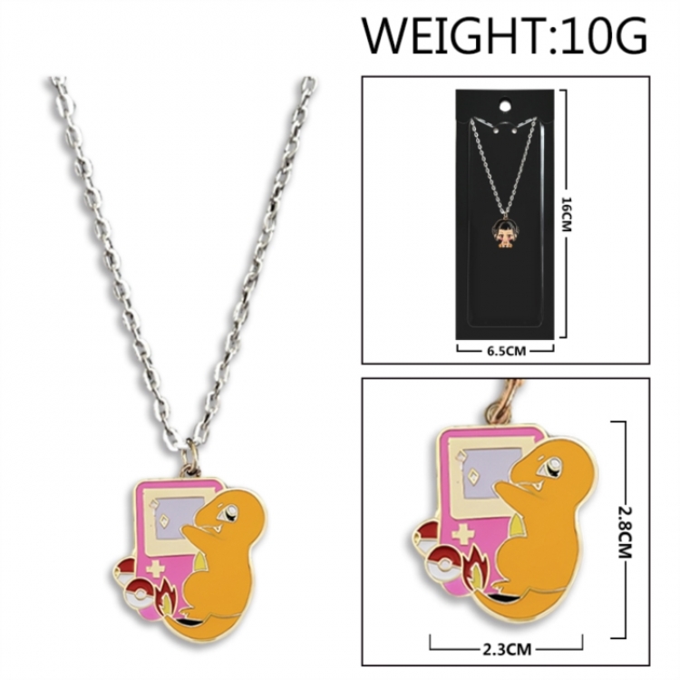 Pokemon Anime peripheral colorful drip oil alloy necklace price for 5 pcs