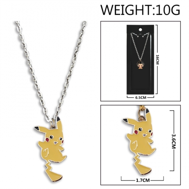 Pokemon Anime peripheral colorful drip oil alloy necklace price for 5 pcs