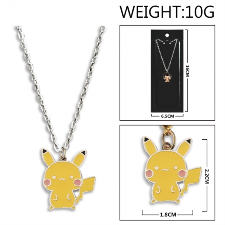 Pokemon Anime peripheral colorful drip oil alloy necklace price for 5 pcs