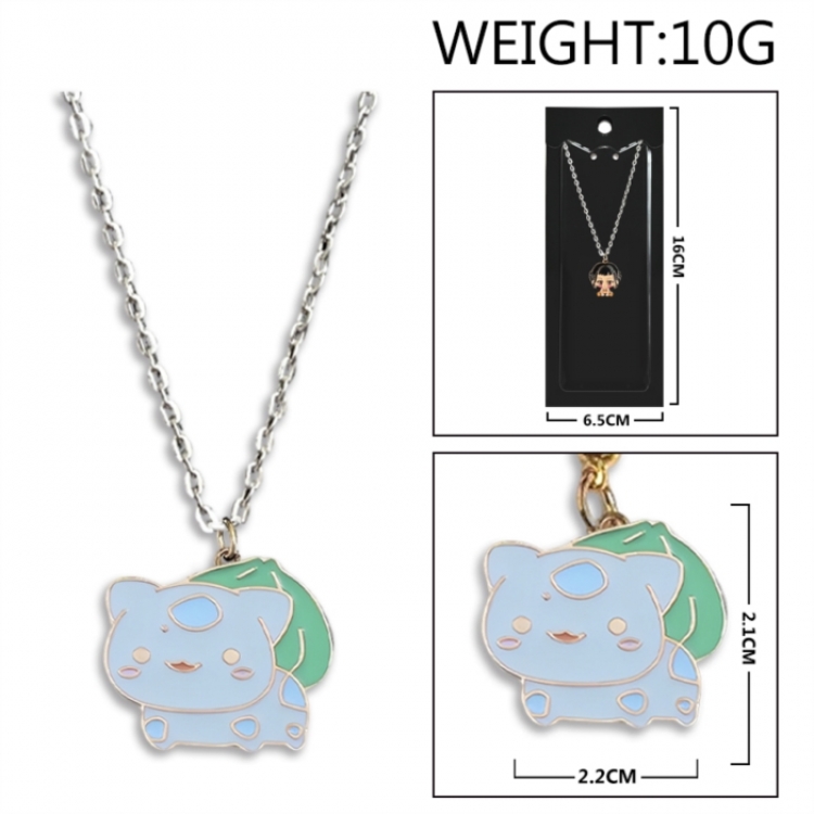 Pokemon Anime peripheral colorful drip oil alloy necklace price for 5 pcs