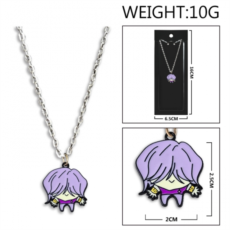 K-Pop:Demon Hunters Anime peripheral colorful drip oil alloy necklace price for 5 pcs