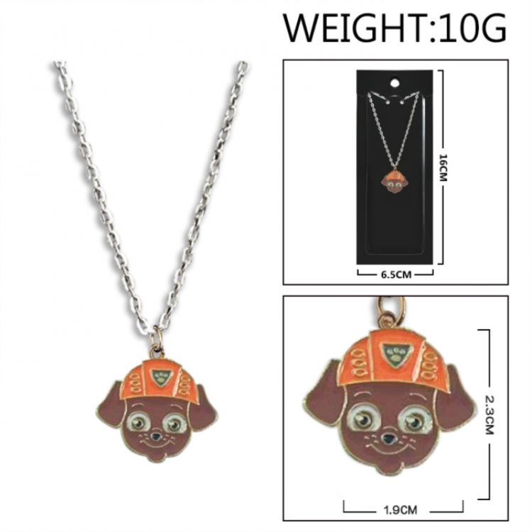 PAW Patrol Anime peripheral colorful drip oil alloy necklace price for 5 pcs