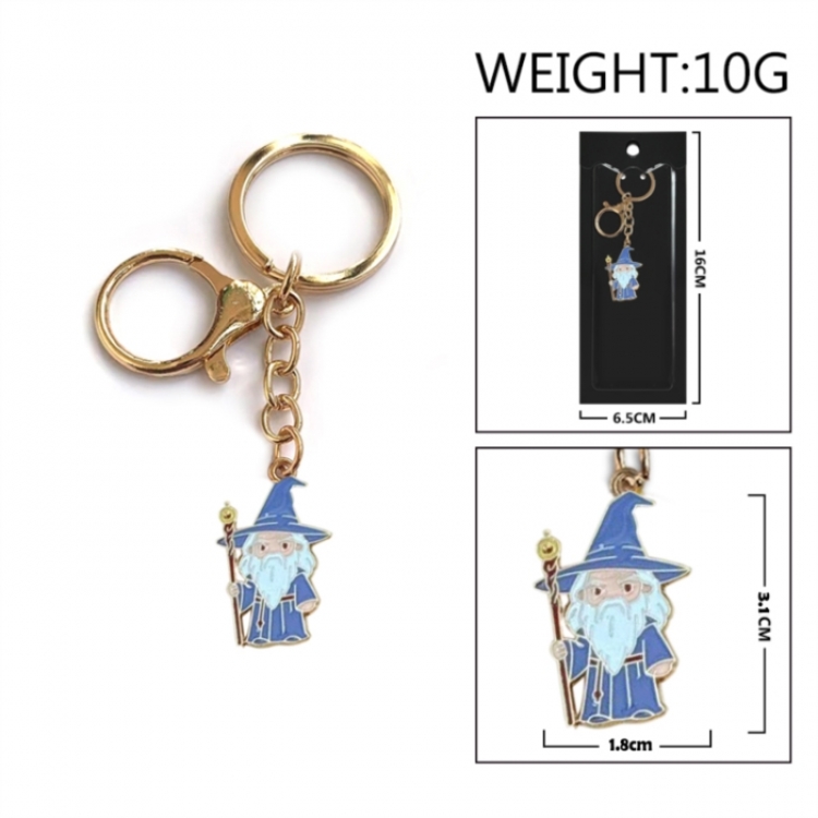 The Lord of the Rings Anime peripheral colorful drip oil alloy keychain pendant price for 5 pcs