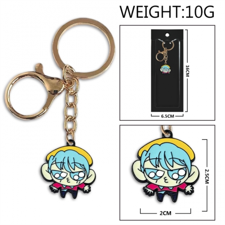 K-Pop:Demon Hunters Anime peripheral colorful drip oil alloy keychain pendant price for 5 pcs