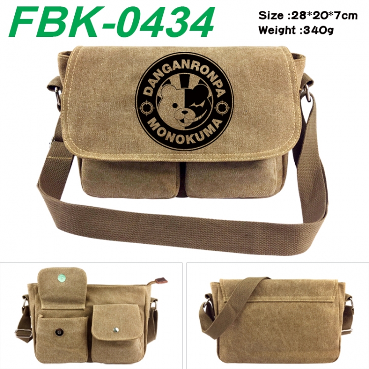 Dangan-Ronpa Anime peripheral canvas shoulder bag shoulder bag 28x20x7cm