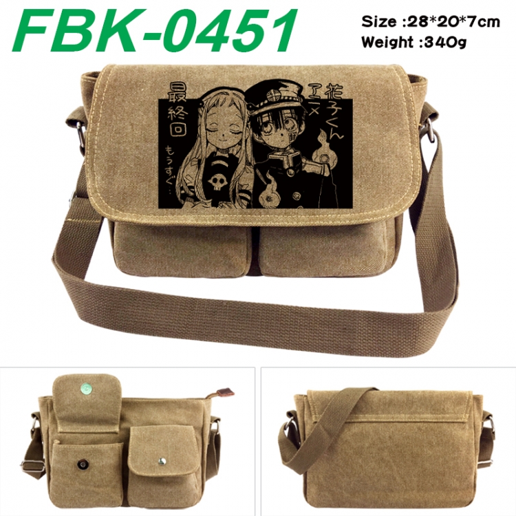 Toilet-bound Hanako-kun  Anime peripheral canvas shoulder bag shoulder bag 28x20x7cm