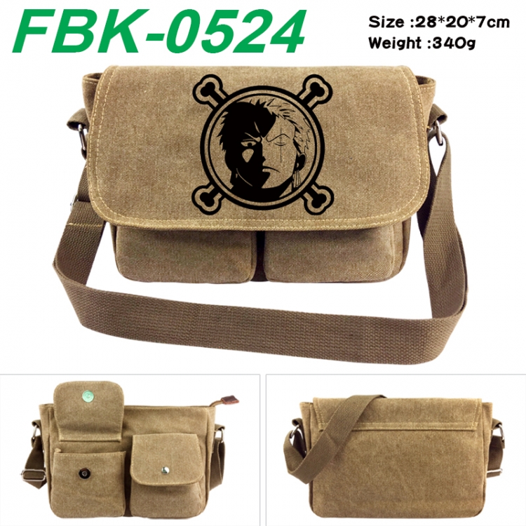 One Piece Anime peripheral canvas shoulder bag shoulder bag 28x20x7cm