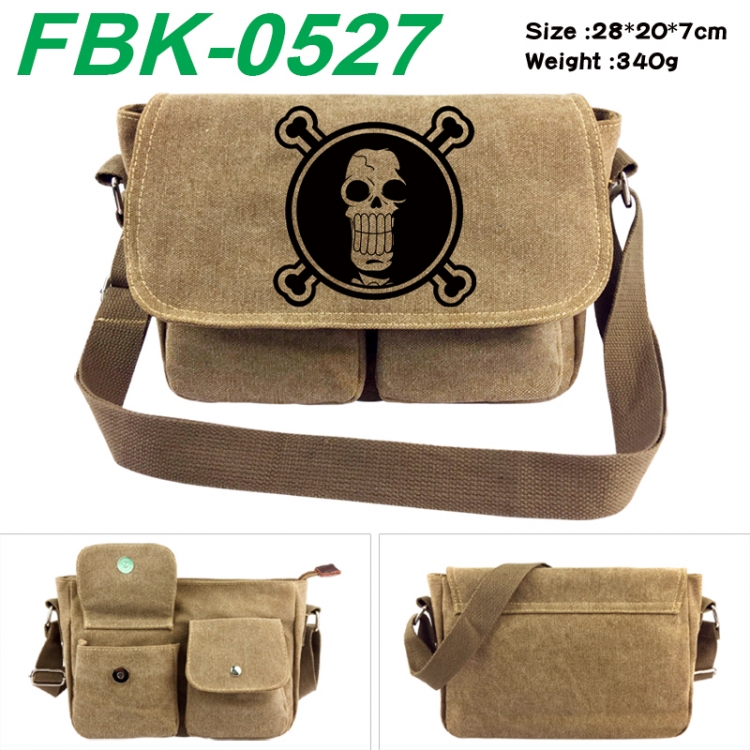 One Piece Anime peripheral canvas shoulder bag shoulder bag 28x20x7cm