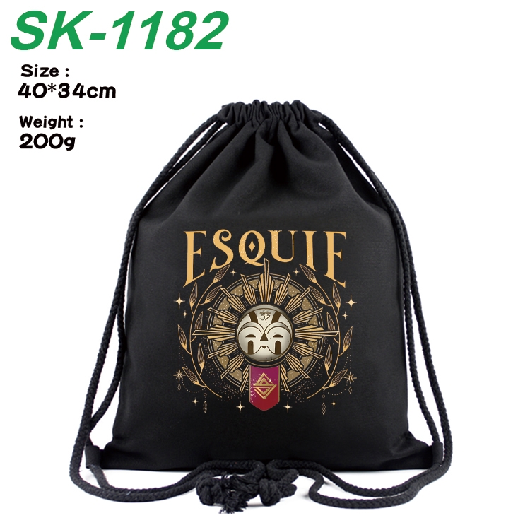 Clair Obscur: Expedition 33  Anime Coloring Book Drawstring Backpack 40X34cm 200g