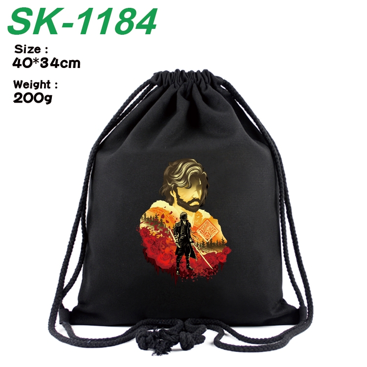 Clair Obscur: Expedition 33  Anime Coloring Book Drawstring Backpack 40X34cm 200g