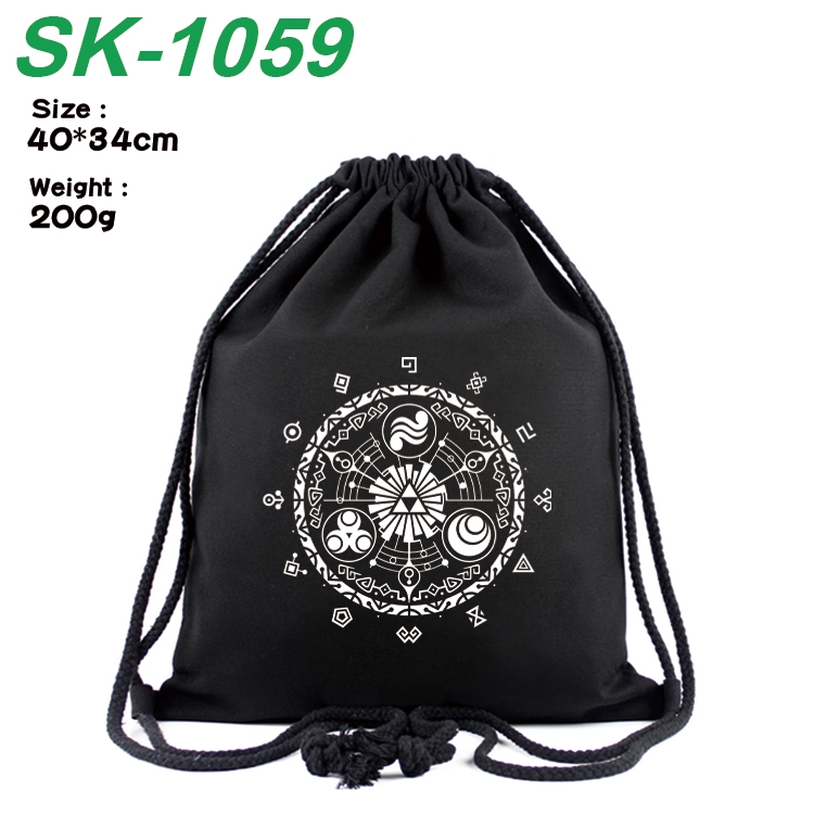 The Legend of Zelda Anime Coloring Book Drawstring Backpack 40X34cm 200g