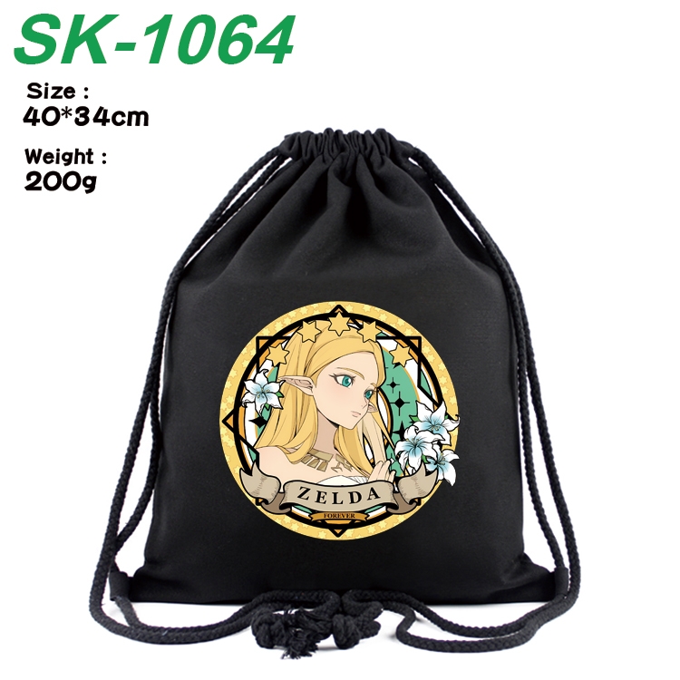 The Legend of Zelda Anime Coloring Book Drawstring Backpack 40X34cm 200g