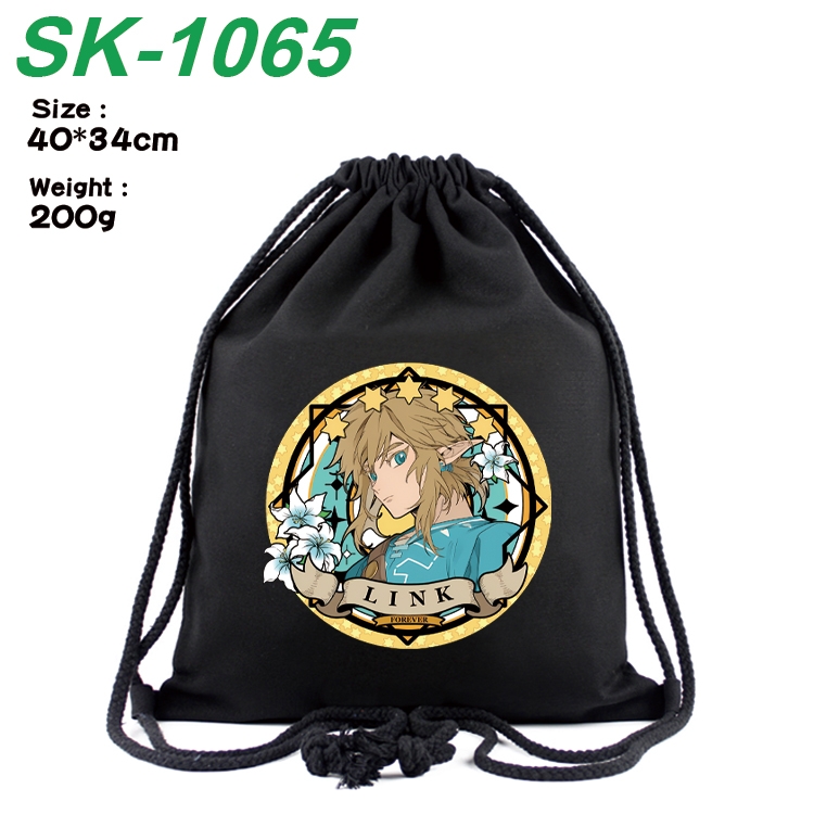 The Legend of Zelda Anime Coloring Book Drawstring Backpack 40X34cm 200g
