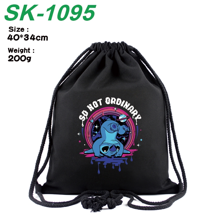Lilo & Stitch Anime Coloring Book Drawstring Backpack 40X34cm 200g
