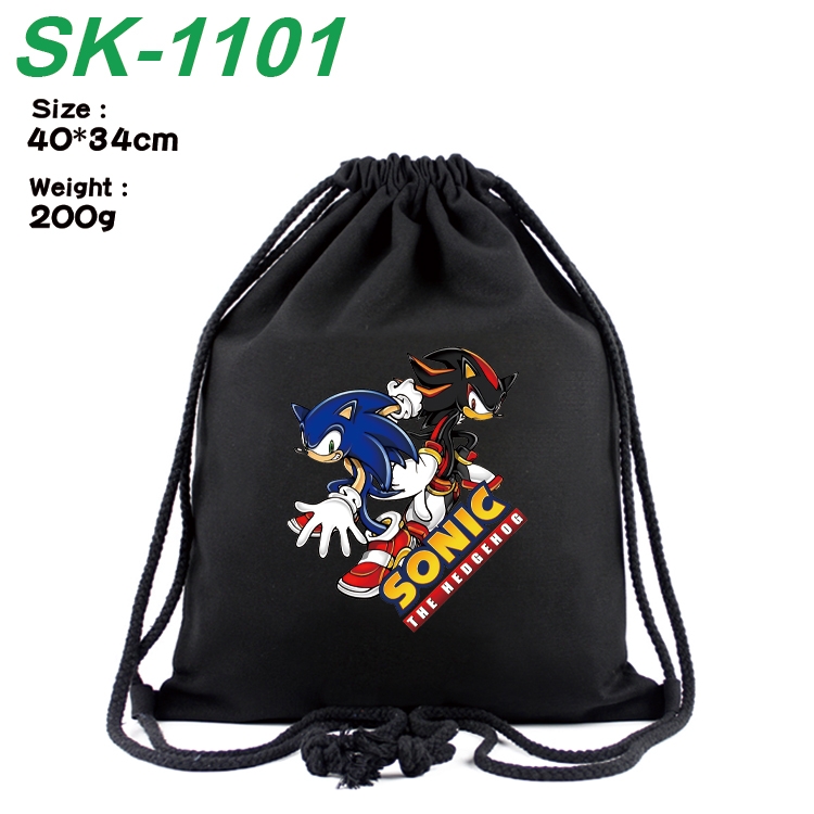 Sonic The Hedgehog Anime Coloring Book Drawstring Backpack 40X34cm 200g