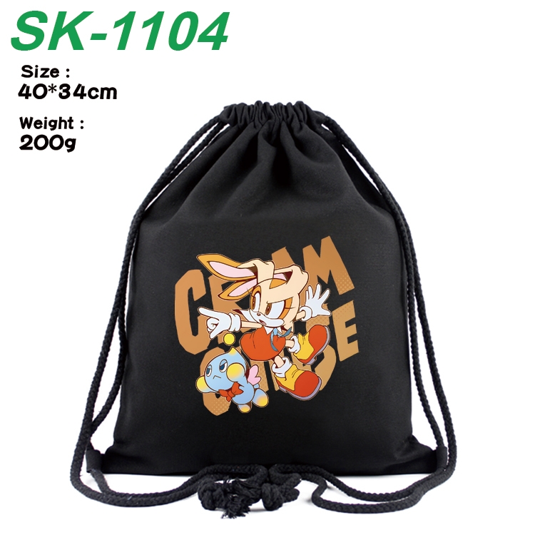 Sonic The Hedgehog Anime Coloring Book Drawstring Backpack 40X34cm 200g