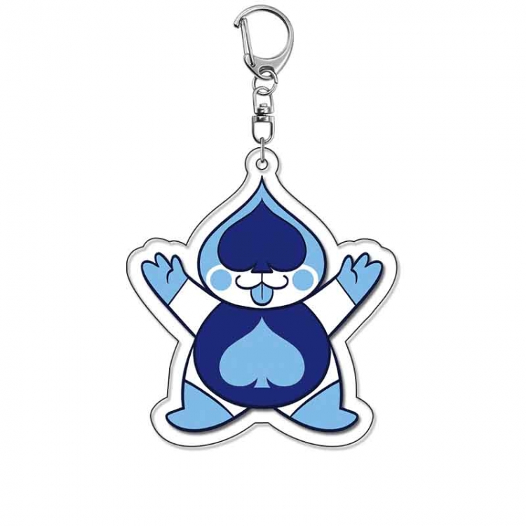 Triangular Rune Anime Acrylic Keychain Charm price for 5 pcs