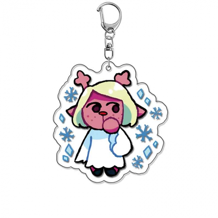 Triangular Rune Anime Acrylic Keychain Charm price for 5 pcs