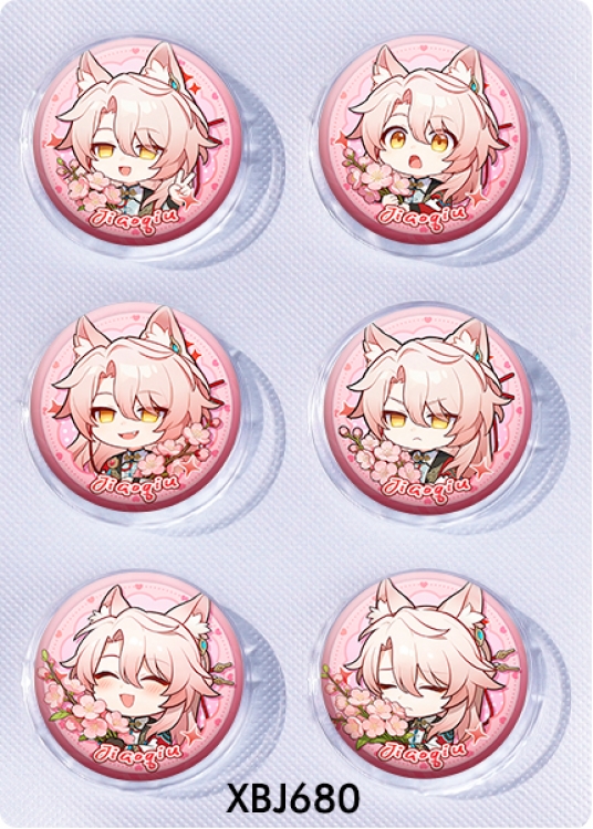 Honkai: Star Rail Anime peripheral pill bar badge 25mm a set of 6 price for 5 sets 