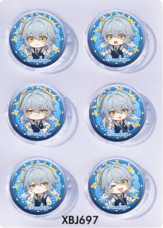 Honkai: Star Rail Anime peripheral pill bar badge 25mm a set of 6 price for 5 sets 