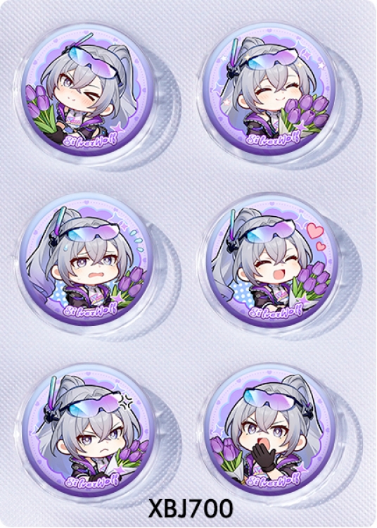 Honkai: Star Rail Anime peripheral pill bar badge 25mm a set of 6 price for 5 sets 