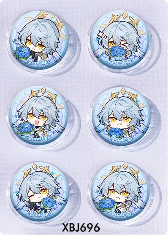Honkai: Star Rail Anime peripheral pill bar badge 25mm a set of 6 price for 5 sets 