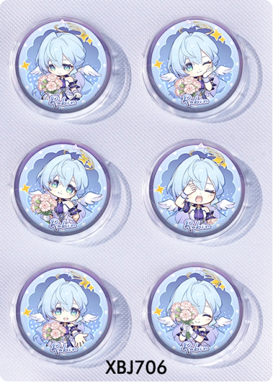 Honkai: Star Rail Anime peripheral pill bar badge 25mm a set of 6 price for 5 sets