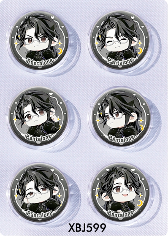 Genshin Impact Anime peripheral pill bar badge 25mm a set of 6 price for 5 sets 