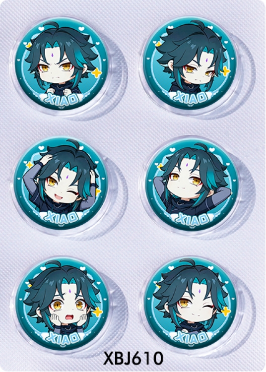 Genshin Impact Anime peripheral pill bar badge 25mm a set of 6 price for 5 sets 