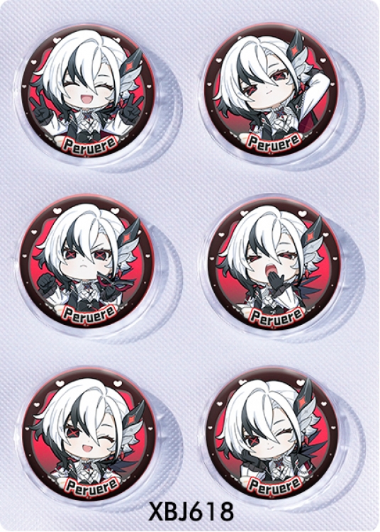 Genshin Impact Anime peripheral pill bar badge 25mm a set of 6 price for 5 sets 