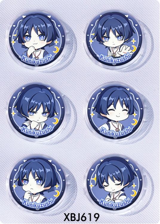 Genshin Impact Anime peripheral pill bar badge 25mm a set of 6 price for 5 sets 