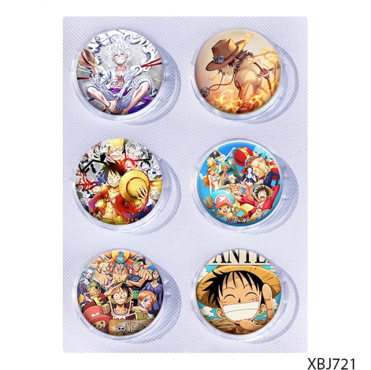 One Piece Anime peripheral pill bar badge 25mm a set of 6 price for 5 sets 