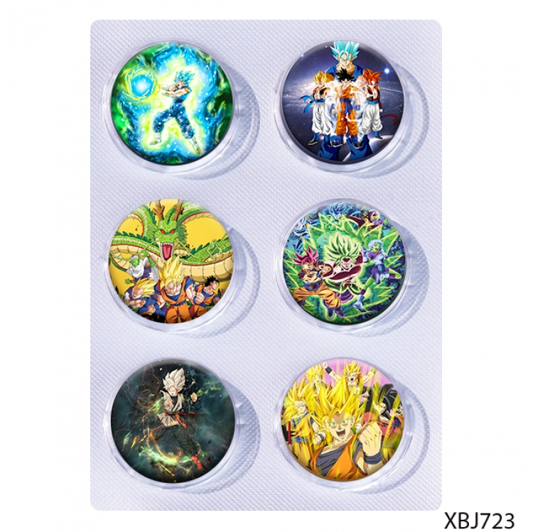 DRAGON BALL Anime peripheral pill bar badge 25mm a set of 6 price for 5 sets 