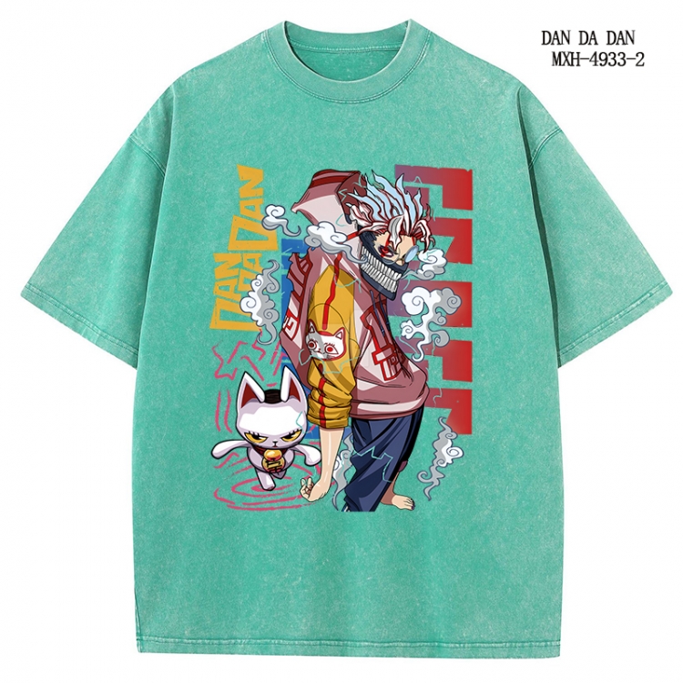 DANDADAN Anime peripheral pure cotton washed and worn T-shirt from S to 2XL
