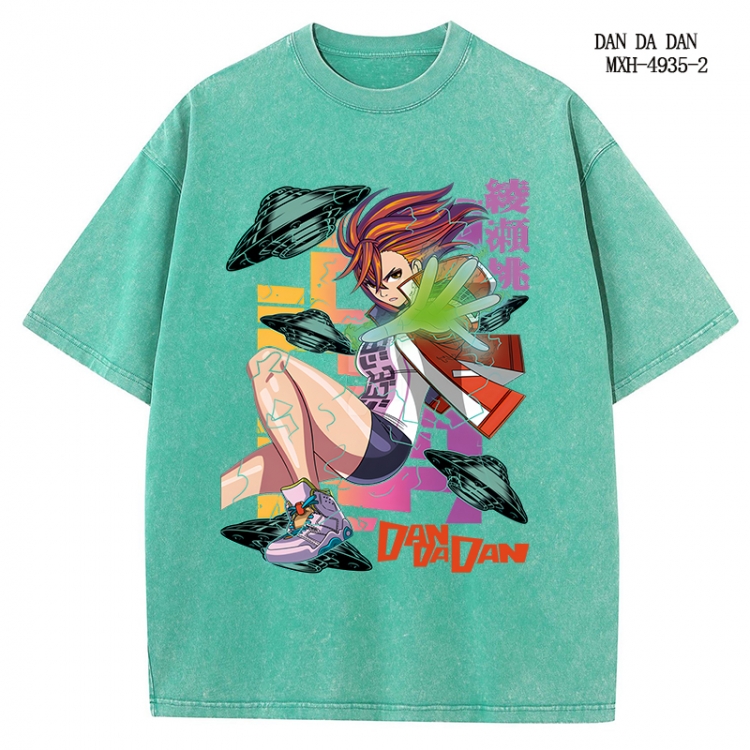 DANDADAN Anime peripheral pure cotton washed and worn T-shirt from S to 2XL