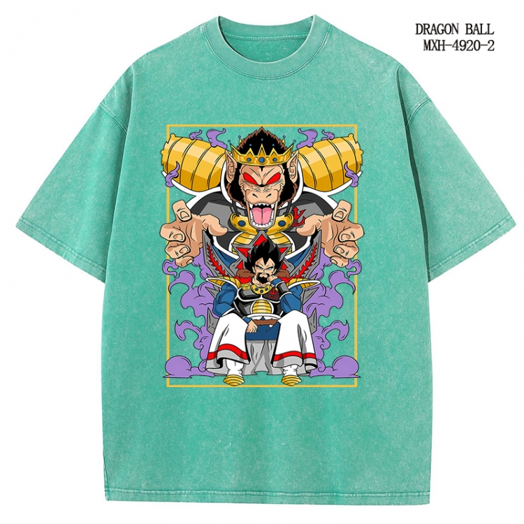 DRAGON BALL Anime peripheral pure cotton washed and worn T-shirt from S to 2XL
