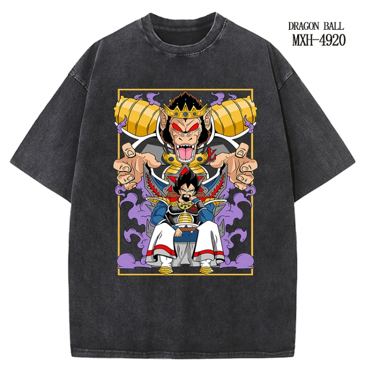 DRAGON BALL Anime peripheral pure cotton washed and worn T-shirt from S to 2XL
