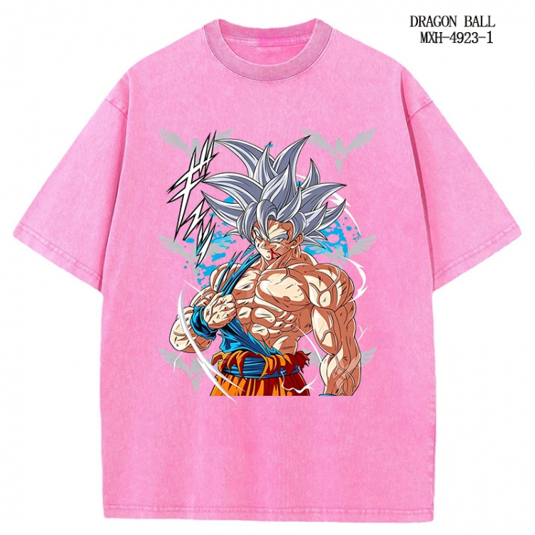 DRAGON BALL Anime peripheral pure cotton washed and worn T-shirt from S to 2XL