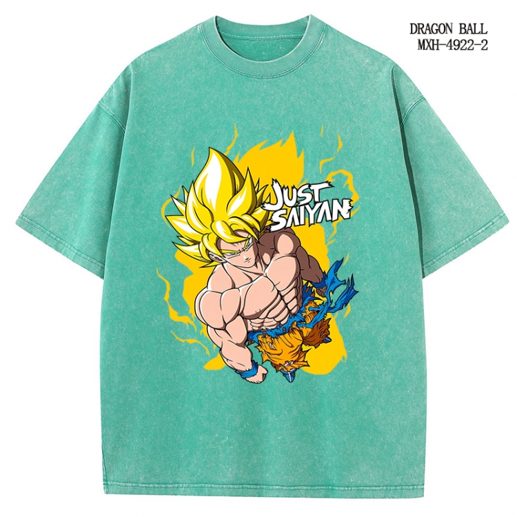 DRAGON BALL Anime peripheral pure cotton washed and worn T-shirt from S to 2XL