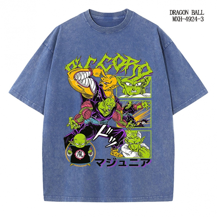 DRAGON BALL Anime peripheral pure cotton washed and worn T-shirt from S to 2XL