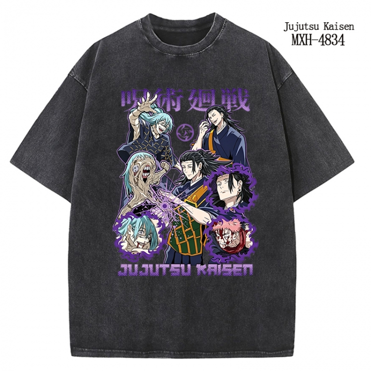 Jujutsu Kaisen Anime peripheral pure cotton washed and worn T-shirt from S to 2XL