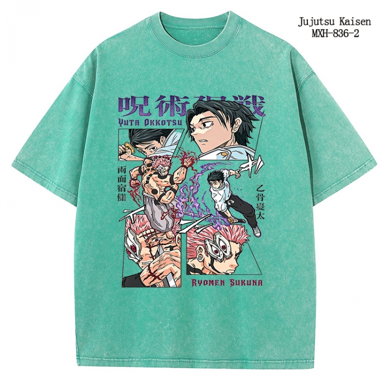 Jujutsu Kaisen Anime peripheral pure cotton washed and worn T-shirt from S to 2XL