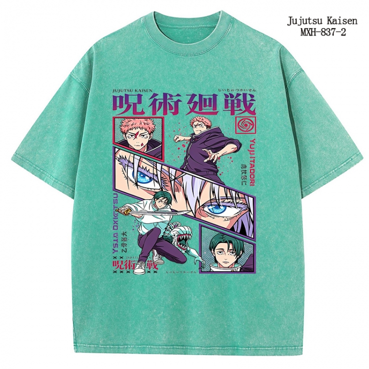 Jujutsu Kaisen Anime peripheral pure cotton washed and worn T-shirt from S to 2XL