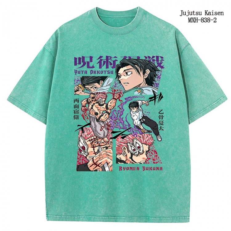 Jujutsu Kaisen Anime peripheral pure cotton washed and worn T-shirt from S to 2XL