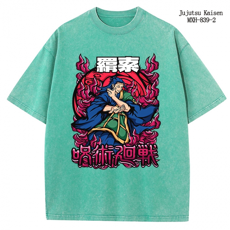 Jujutsu Kaisen Anime peripheral pure cotton washed and worn T-shirt from S to 2XL