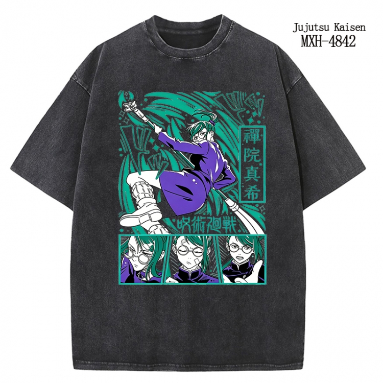 Jujutsu Kaisen Anime peripheral pure cotton washed and worn T-shirt from S to 2XL