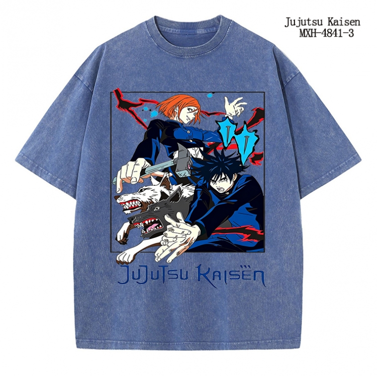 Jujutsu Kaisen Anime peripheral pure cotton washed and worn T-shirt from S to 2XL